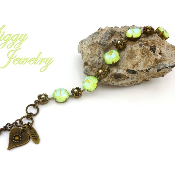 APPLE BLOSSOMS Flower Tennis Bracelet, Made with Premium Cushion Cut Crystals - Picture 6 of 6